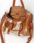 American Darling Women's Duffel Bag Western Hair On Genuine Leather Handbag and Ladies Purse