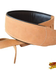 Leather Guitar Bass Strap 3.25 In Padded By Great American – Hilason