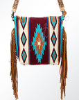 American Darling Large Crossbody Saddle Blanket Genuine Leather Women Bag Western Handbag Purse
