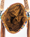 American Darling Large Crossbody Saddle Blanket Genuine Leather Women Bag Western Handbag Purse