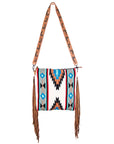 American Darling ADBG210 Large Crossbody Saddle Blanket Genuine Leather Women Bag Western Handbag Purse