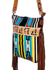 American Darling Large Crossbody Hand Tooled Saddle Blanket Genuine Leather Women Bag Western Handbag Purse