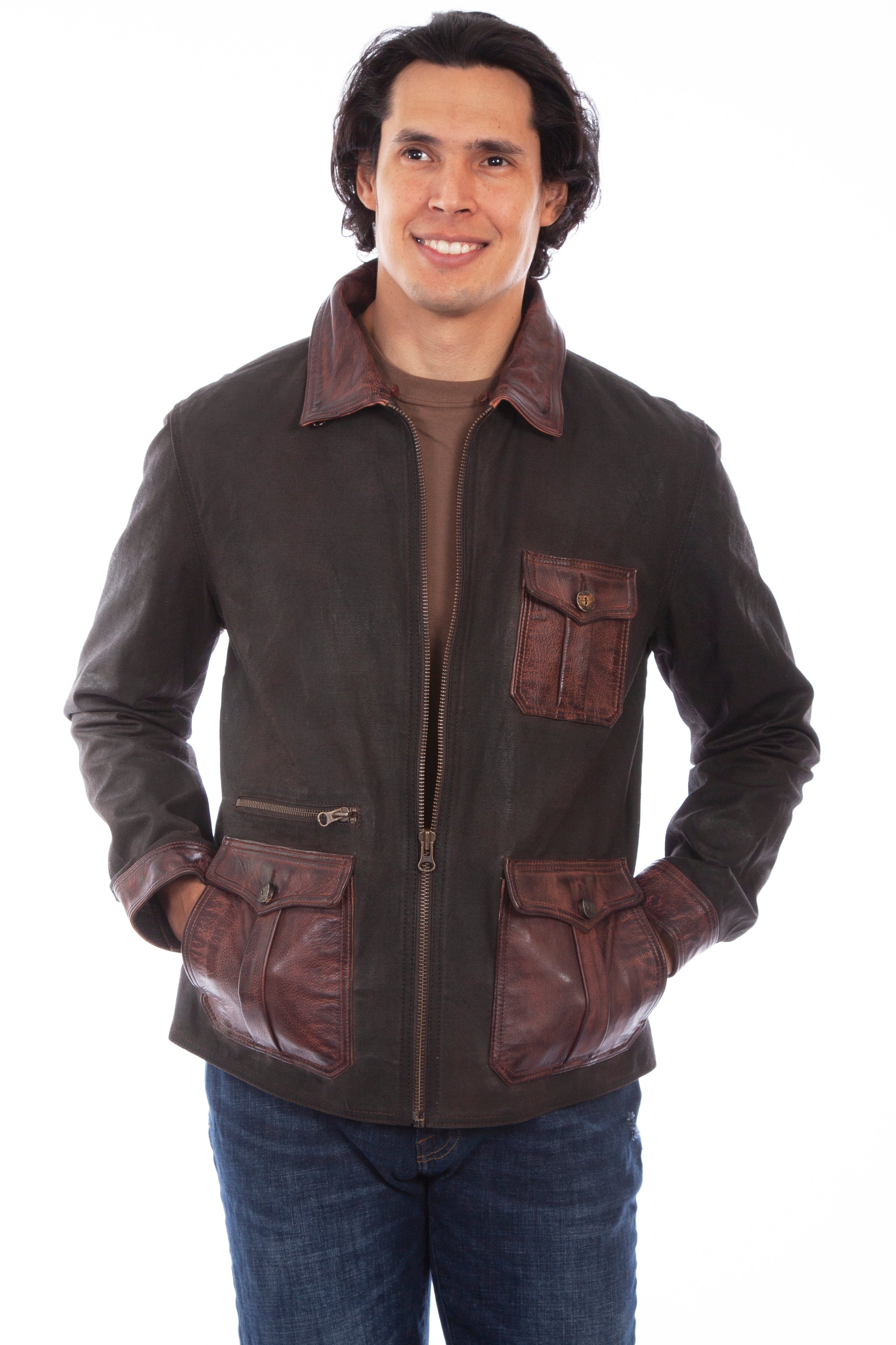 Canvas W/leather Trim - 1087