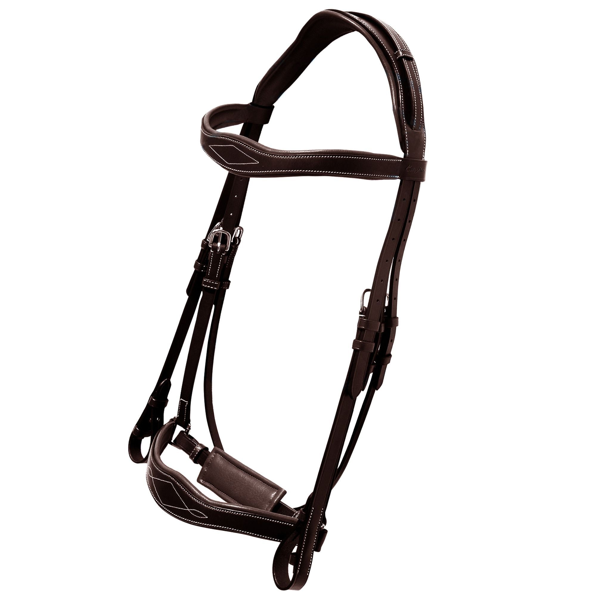 ExionPro Broad Wave Shape Designer Fancy Dressage Bridle &amp; Web Reins