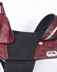 Hilason Western Horse Treeless Trail Barrel American Leather Saddle