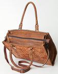 American Darling Briefcase Hand Tooled Genuine Leather Women Bag Western Handbag Purse