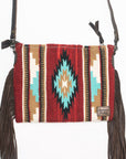 American Darling Saddle Blanket Genuine Leather Women Bag Western Handbag Purse