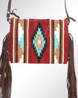 American Darling Saddle Blanket Genuine Leather Women Bag Western Handbag Purse