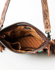 American Darling ADBG243 Clutch Hand Tooled Saddle Blanket Genuine Leather Women Bag Western Handbag Purse