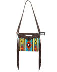 American Darling Cross Body Hand Tooled Saddle Blanket Fabric Leather Western Women Bag Handbag Purse Clutch Purses Cute