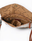 American Darling ADBGS178TAW Envelope Hair On Genuine Leather Women Bag Western Handbag Purse