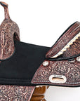 Western Horse Child Saddle Treeless American Leather Barrel