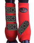 Large Hilason Horse Medicine Sports Boots Rear Hind Leg
