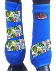Hilason Horse Medicine Sports Boots Rear Hind Leg Royal