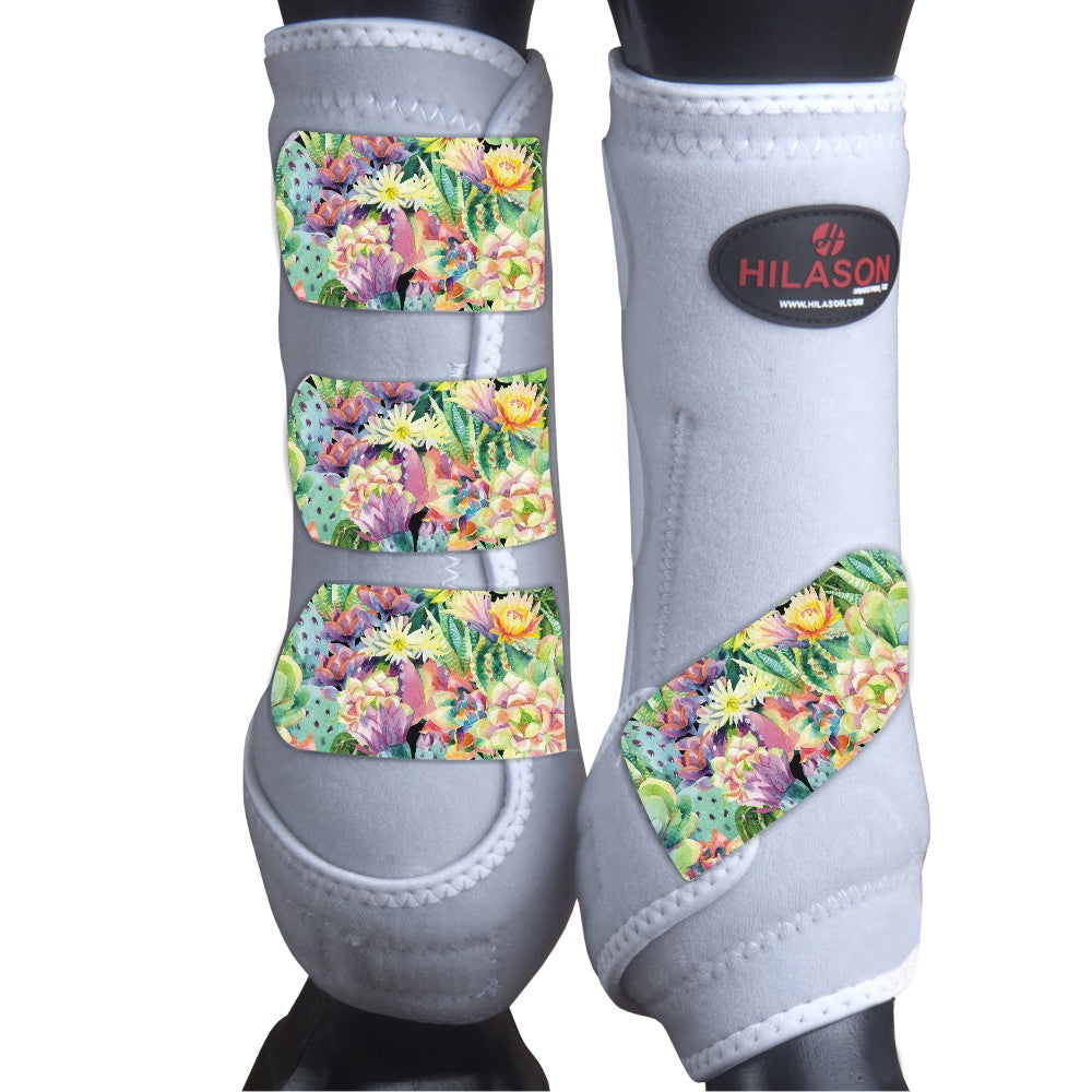 Xl - Hilason Horse Medicine Sports Boots Front Leg White