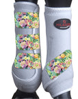 Xl - Hilason Horse Medicine Sports Boots Rear Hind Leg White