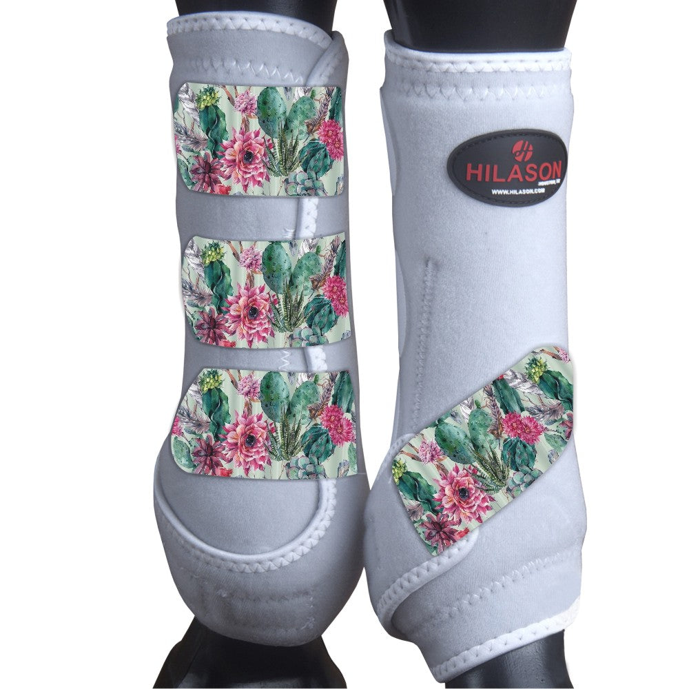 Xl - Hilason Horse Medicine Sports Boots Front Leg White