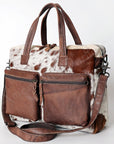 Hair On Leather Western Style Women's Briefcase