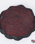 1" Hilason Plain Scalloped Leather Rosette Concho Saddle Dark Brown