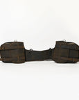Hilason Soft Leather Horse Saddle Bag Dark Brown