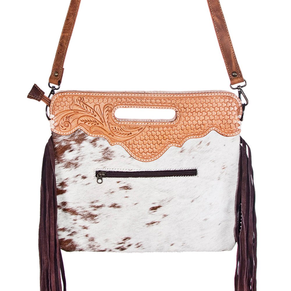 American Darling Clutch Hand Tooled Hair On Genuine Leather Women Bag Western Handbag Purse