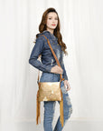 American Darling Small Crossbody Saddle Blanket Genuine Leather women bag western handbag purse