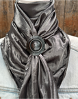 35X35" Solid Silver / Grey Wild Rag / Scarf WRS15 - Western Concho Wild Rag Slides - Assorted