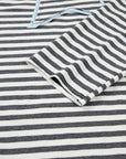 Plus Size Stripe Star Stitch Long Sleeve Top