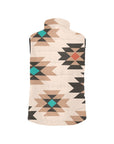 Baha Ranch Tan Aztec Puffy Vest