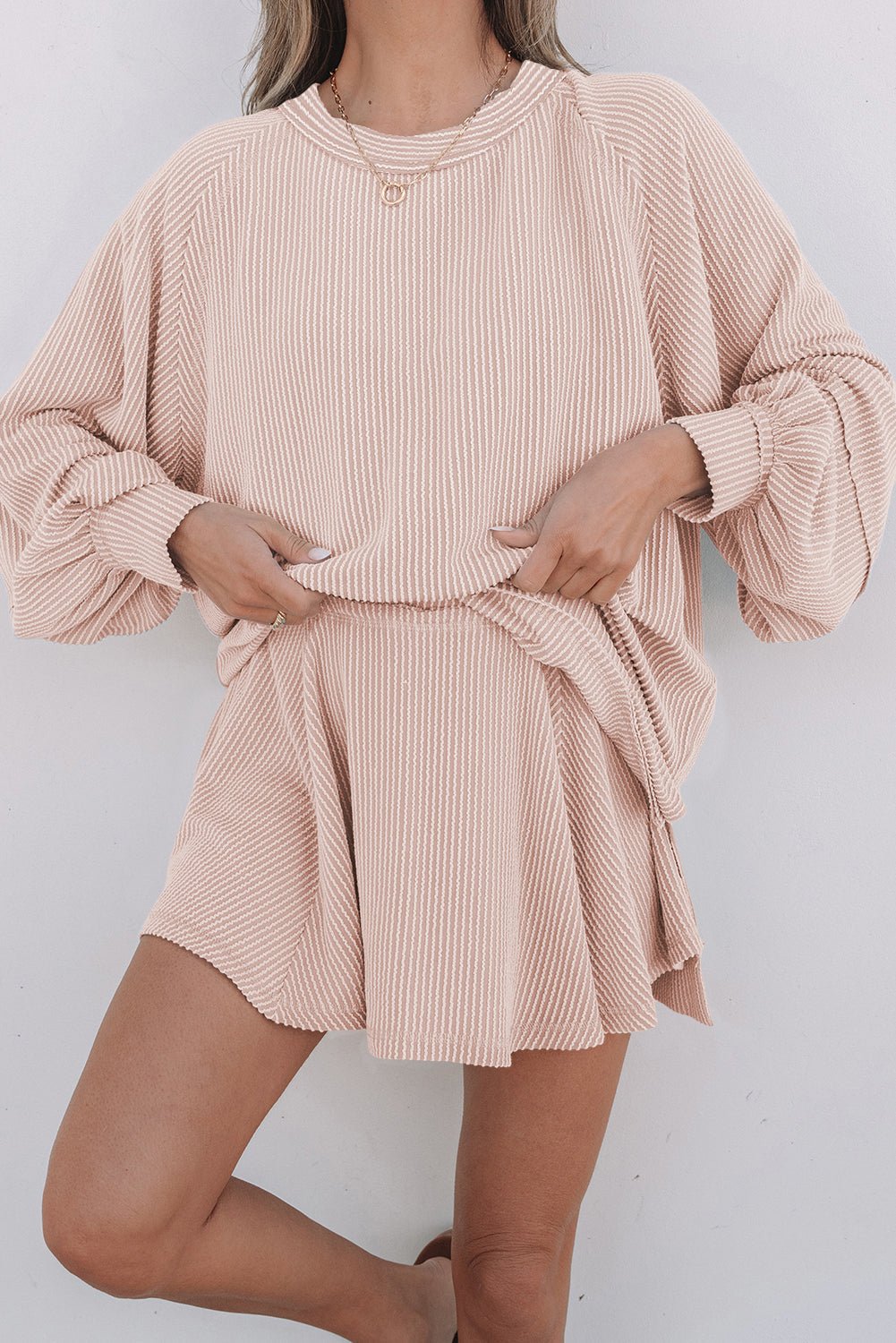 Scarlett Corded Lantern Sleeve Top