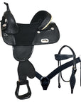 Western Horse Saddle Hilason Treeless American Leather Trail Barrel Tack