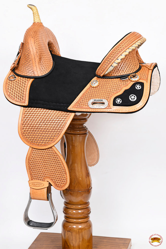 Hilason Western Horse Saddle Treeless American Leather Trail Barrel Tack