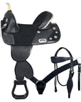 Hilason Western Horse Saddle Treeless American Leather Trail Barrel Tack