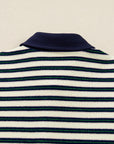 Louisa Contrast Collar Zip Long Sleeve Top