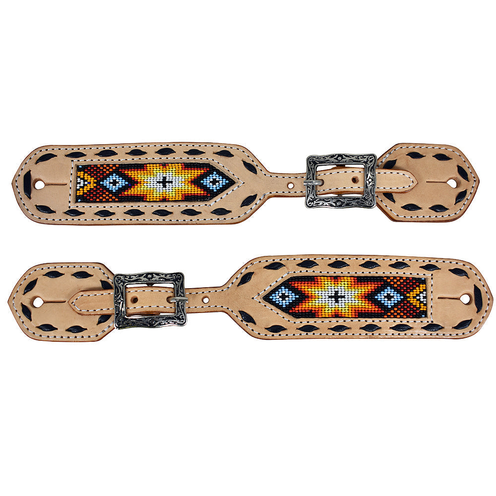 Hilason Western Cowboy Cowgirl Heavy Duty Genuine Leather Slobber Straps Black