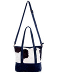 American Darling ADBGS162BKW Tote Hair On Genuine Leather Women Bag Western Handbag Purse