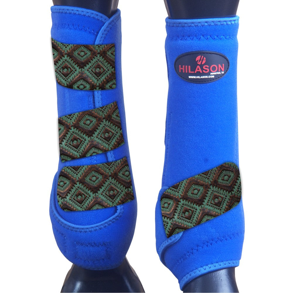 Medium Hilason Horse Medicine Sports Boots Rear Hind Leg