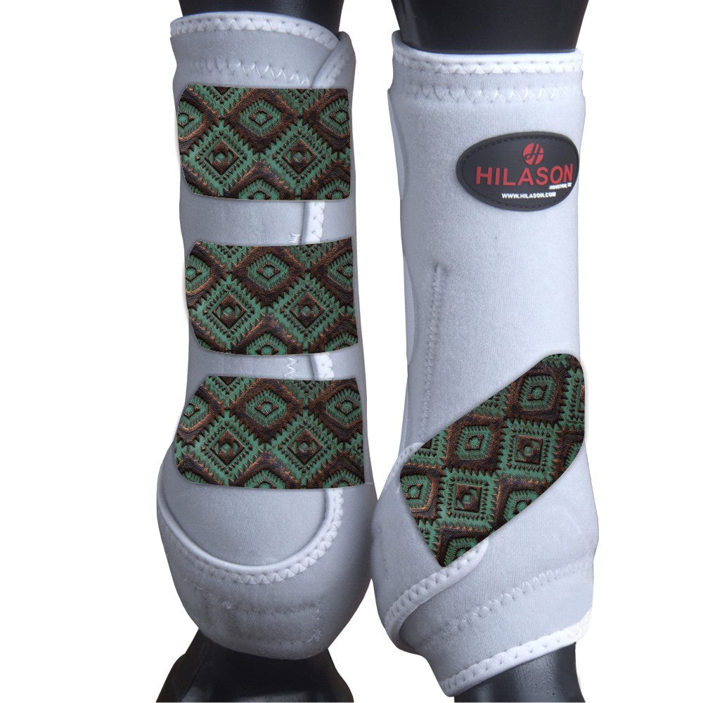 X Large Hilason Horse Medicine Sports Boots Rear Hind Leg