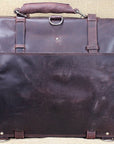 Handmade Buffalo Leather Briefcase Backpack For Laptop Work Travel Durable Build