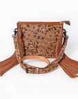American Darling Hand Tooled Genuine Leather Women Bag Western Handbag Purse