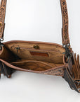 American Darling Messenger Hand Tooled Genuine Leather Women Bag Western Handbag Purse
