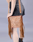 ADBG325 American Darling Hand Tooled Genuine Leather Women Bag Western Handbag Purse