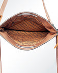American Darling Clutch Hand Tooled Hair On Genuine Leather Women Bag Western Handbag Purse