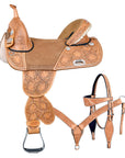 Hilason Western Horse Saddle Treeless American Leather Trail Barrel