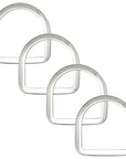2-1/2 In X Stainless Steel H. Beveled Saddle Rigging Dee – Hilason