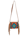 ADBG341 American Darling Saddle Blanket Genuine Leather Women Bag Western Handbag Purse