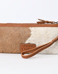 American Darling ADBG344TAW Wristlet Hair On Genuine Leather Women Bag Western Handbag Purse
