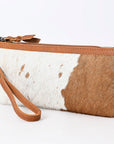American Darling ADBG344TAW Wristlet Hair On Genuine Leather Women Bag Western Handbag Purse