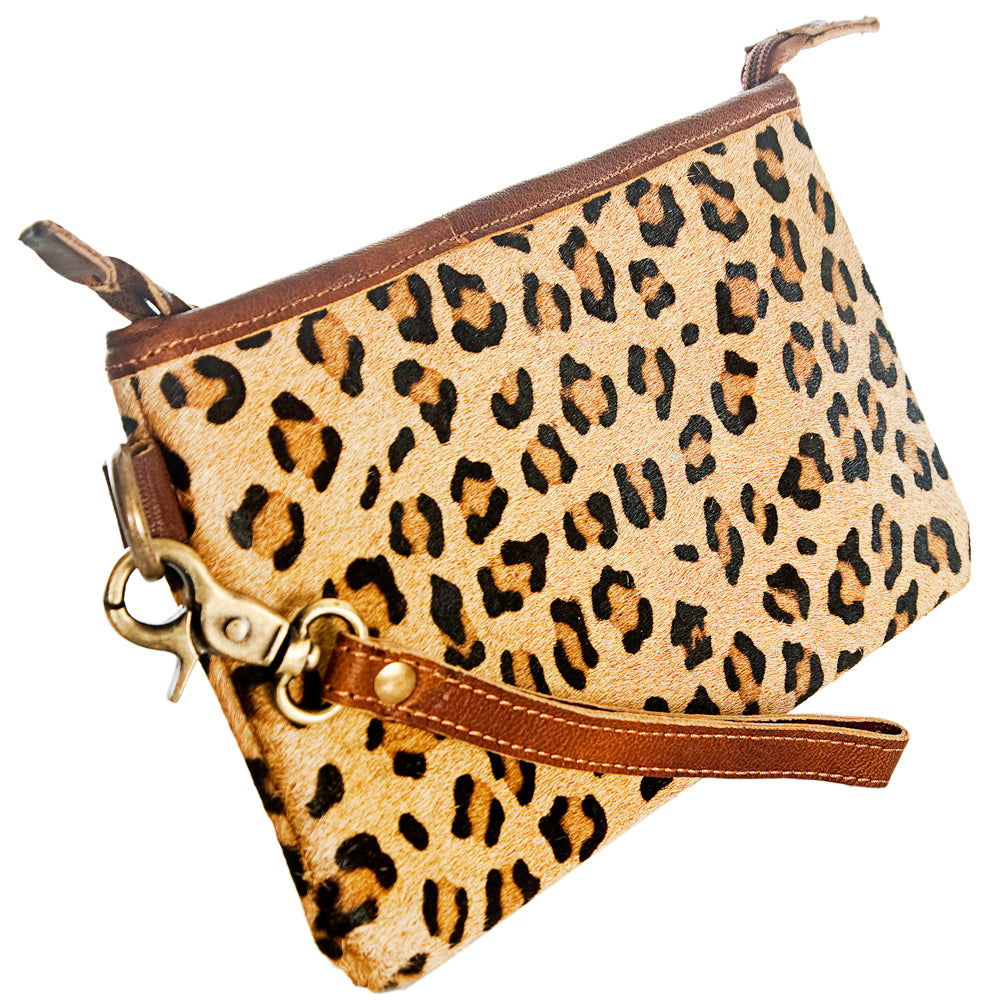 American Darling Wristlet Genuine Leather Women Bag W. Handbag Purse –