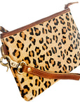 American Darling ADBG344CHE Wristlet Hair On Genuine Leather Women Bag Western Handbag Purse